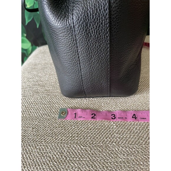 🖤 FURLA Black Leather Bucket Tote Handbag – Excellent Condition - Picture 6 of 14